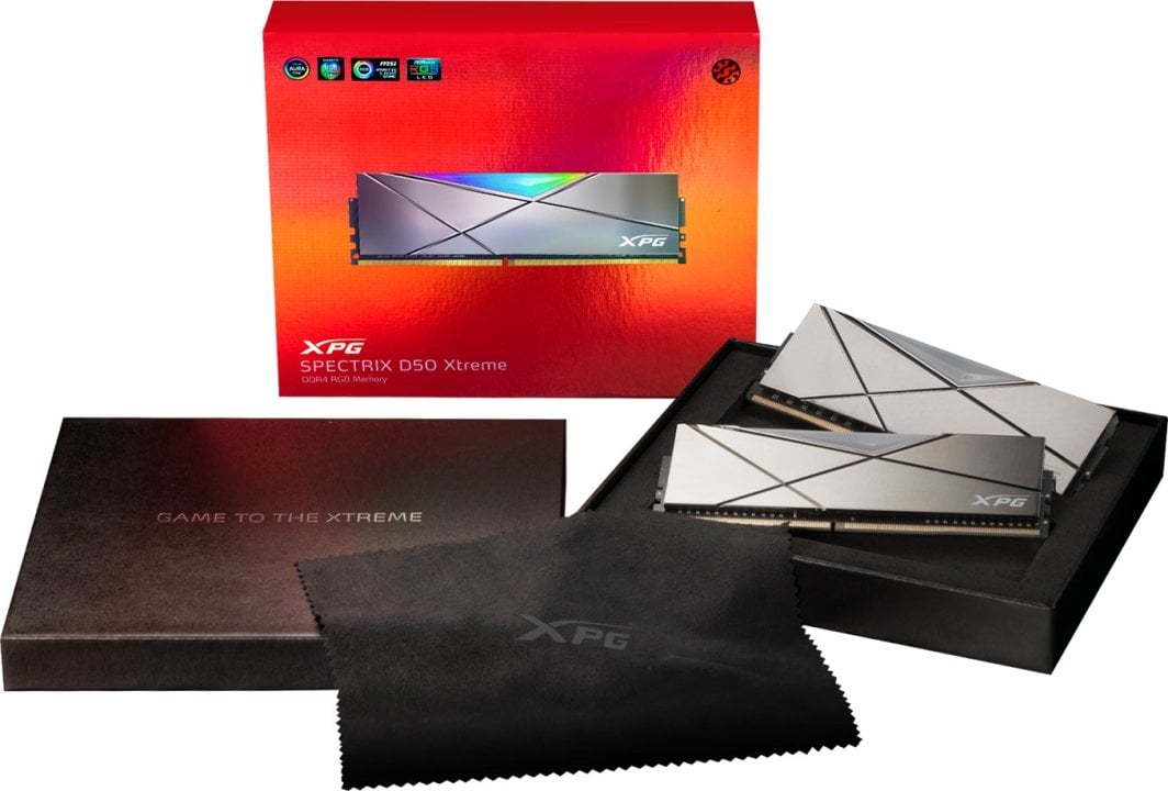 Memorie ADATA XPG Spectrix D50 Xtreme, DDR4, 16 GB, 5000 MHz, CL19, AX4U50008G19M-DGM50X