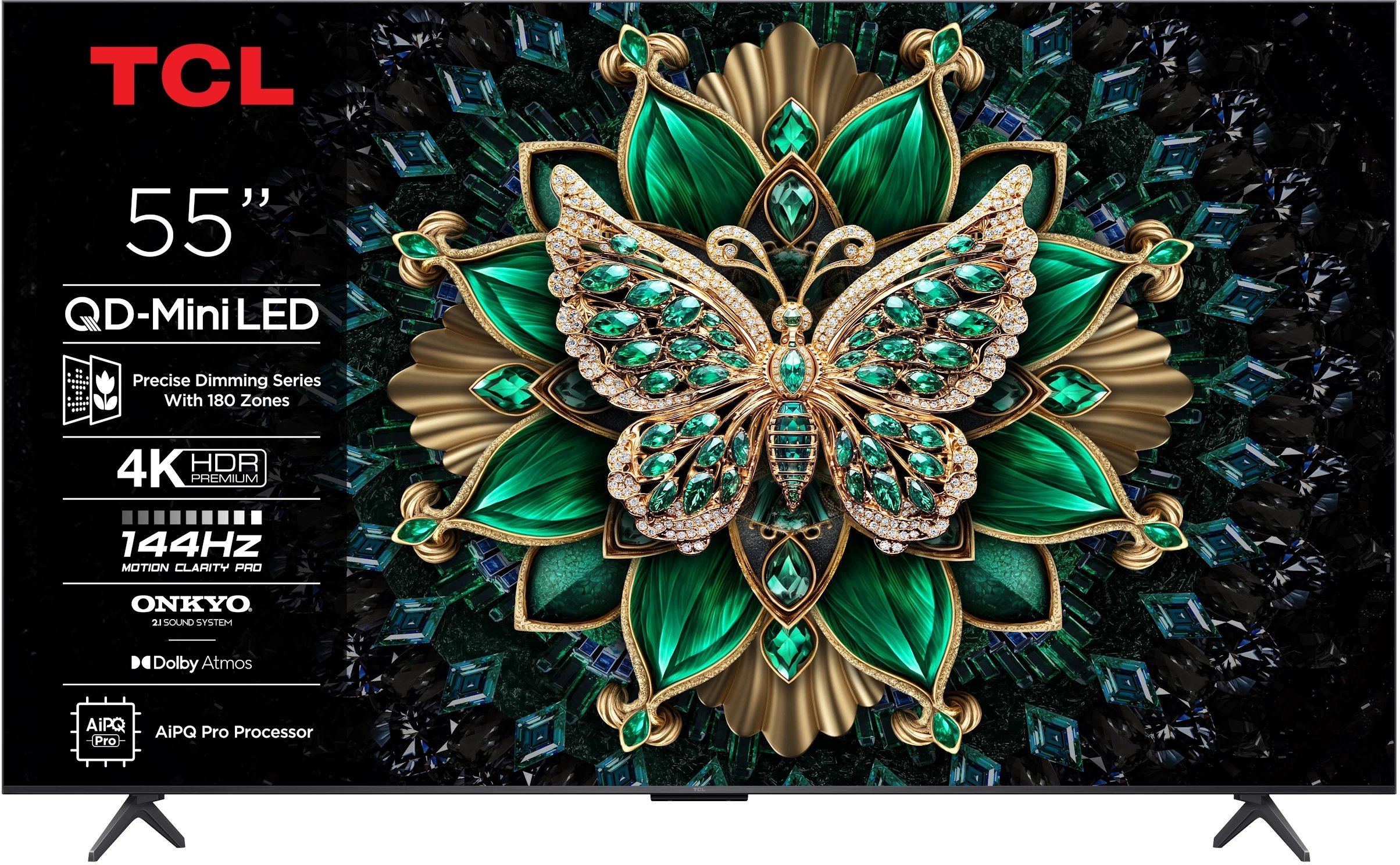 Televizor TCL 55C6K, 55", Mini LED QLED, 4K, Google TV