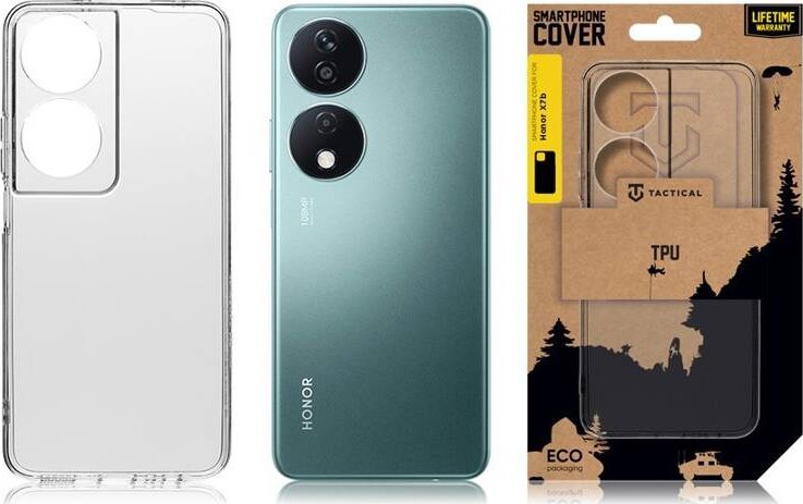 Mbrojtëse telefoni Tactical për Honor X7b, TPU, transparente