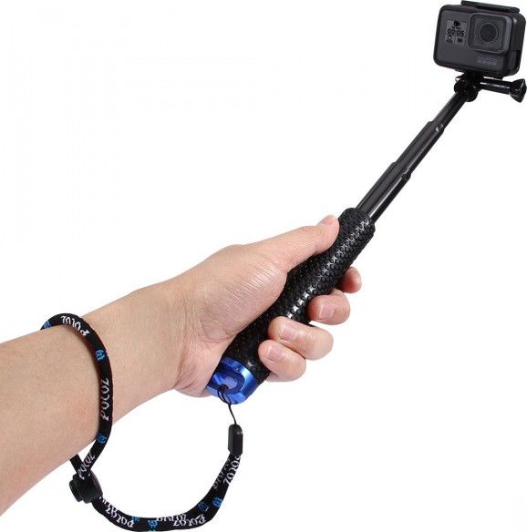 Shkop selfie Puluz PZ150, për kamera sportive, i zi