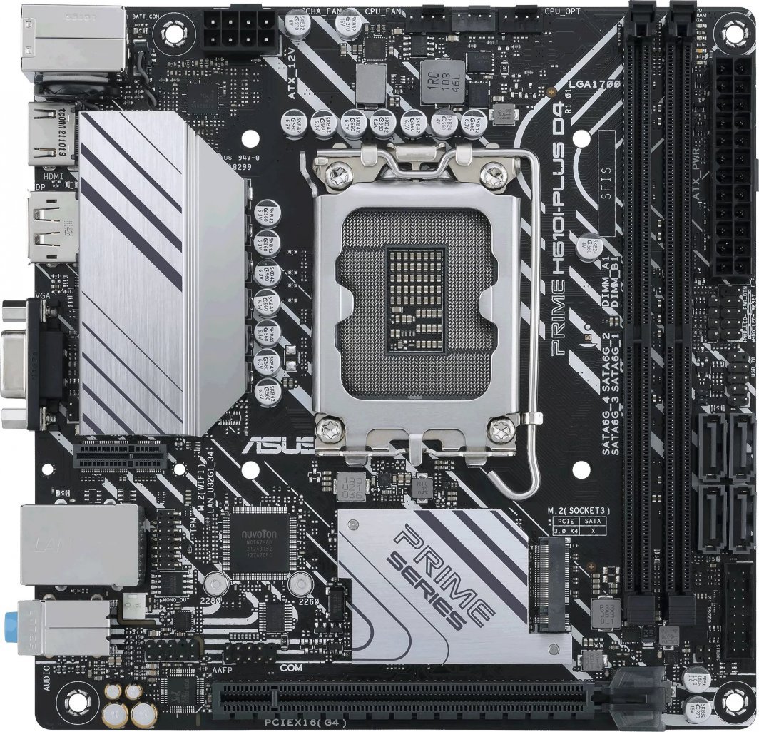 Pllakë amë ASUS PRIME H610I-PLUS D4-CSM, Intel H610, Socket 1700, 2 slota, Mini ITX 2
