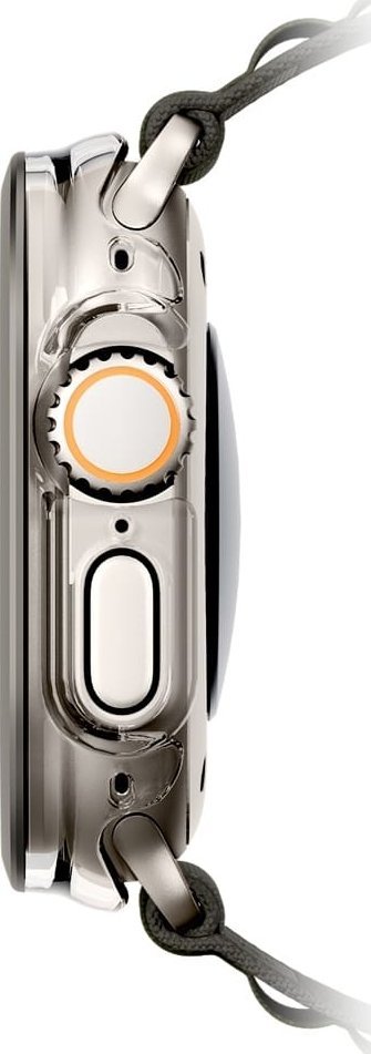 Mbështjellës për orë UNIQ Voute për Apple Watch Ultra 49mm, xham i temperuar, argjendtë