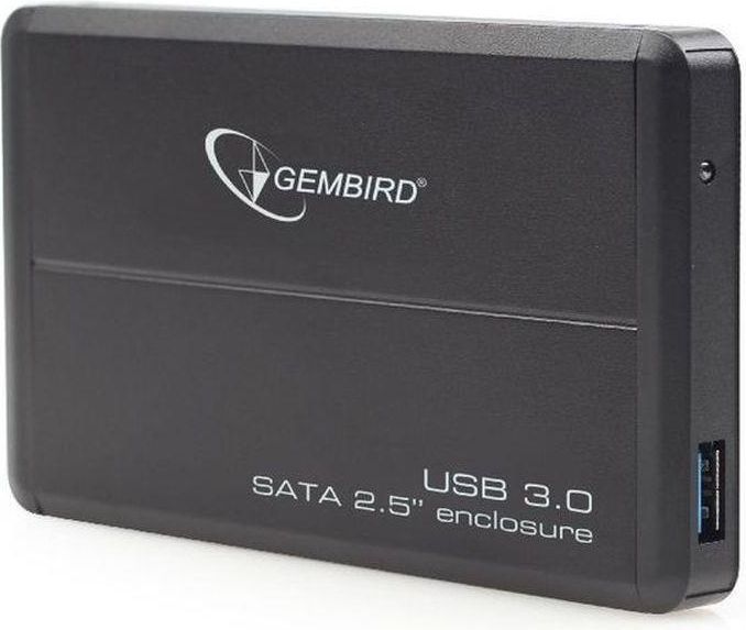 Gembird USB 3.0 për SATA HDD 2.5 ", alumin, i zi