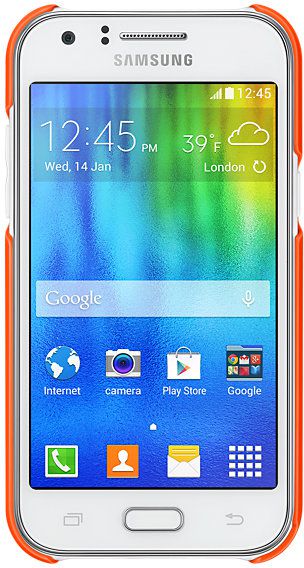 Mbulesë mbrojtëse Samsung për Galaxy J1, portokalli