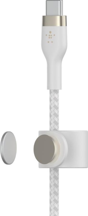 Kабел Belkin USB-C во USB-C CAB011BT1MWH, 1 m, брзо полнење, бел