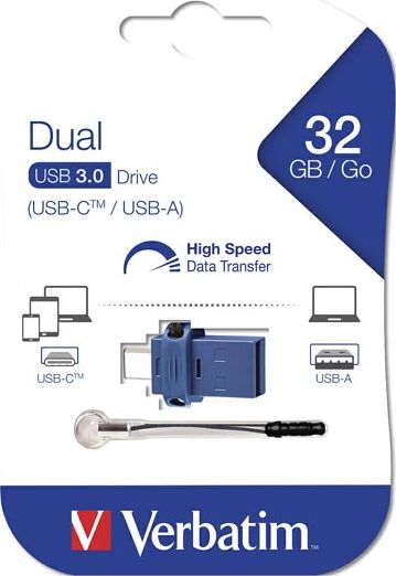 USB Verbatim Store n Go Dual, 16GB, USB 3.0, USB C