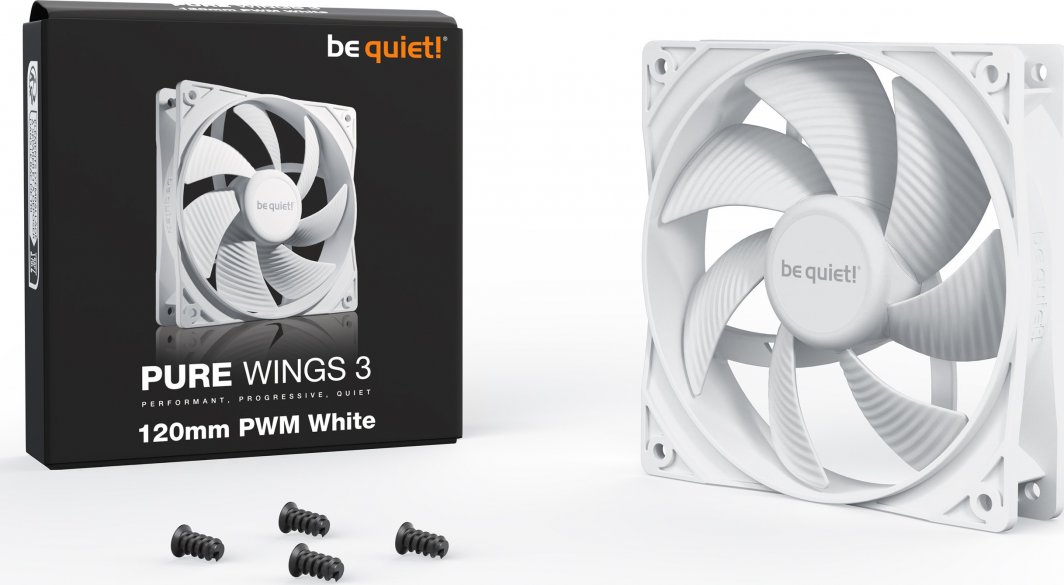 Ftohës be quiet! Pure Wings 3 PWM, 120 mm, i bardhë
