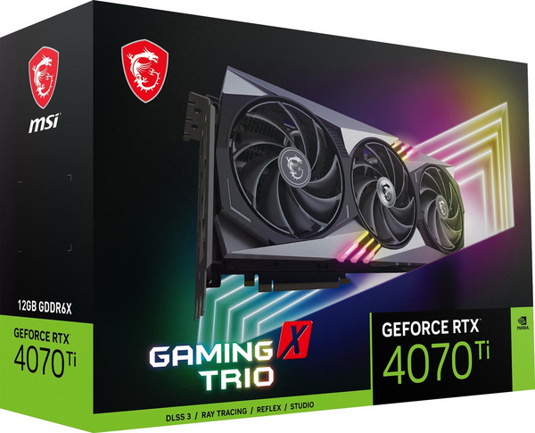 Графичка картичка MSI Gaming NVIDIA GeForce RTX 4070 Ti, 12 GB GDDR6X