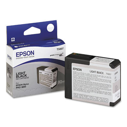Kartutxh boje Epson T5807, Light Black, origjinal