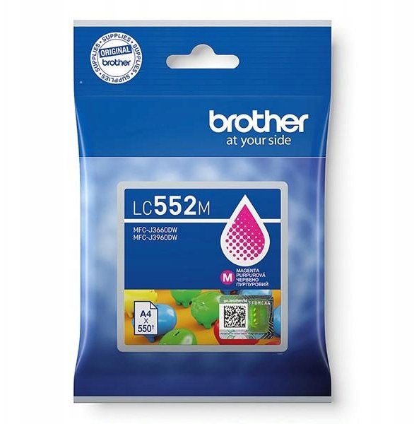 Patronë boje Brother LC552M, magenta, 550 faqe