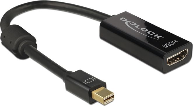 Adapter Delock DisplayPort Mini në HDMI, i zi (62613)