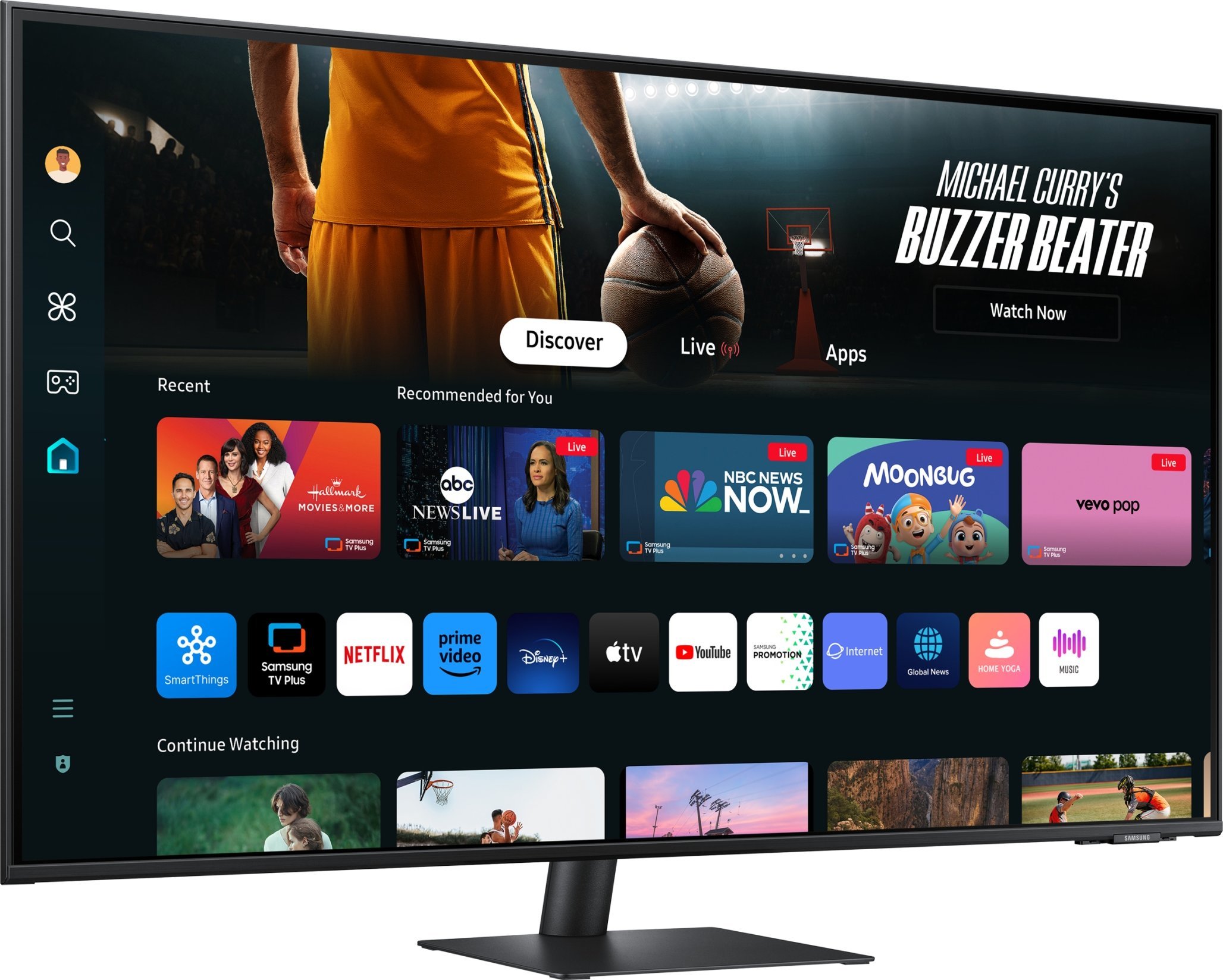 Monitor Samsung Smart Monitor M7 LS43DM702UUXDU, 43", 4K UHD, i zi