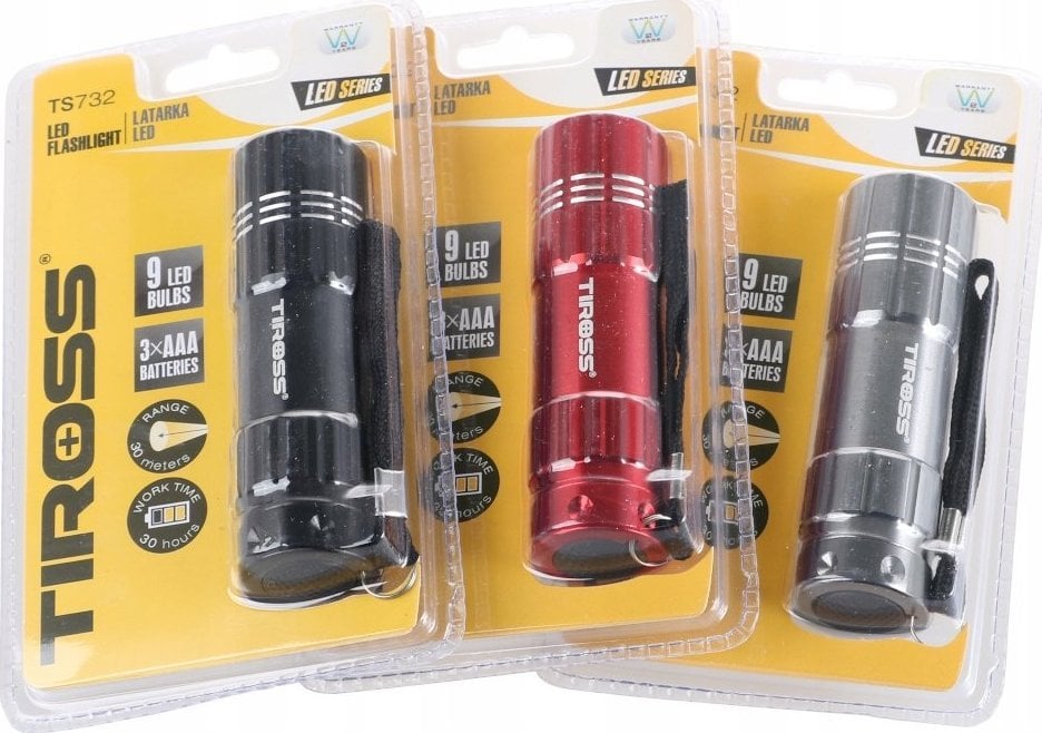 Elektrik dore Pocket, 9 LED, me bateri AAA, shumëngjyrësh