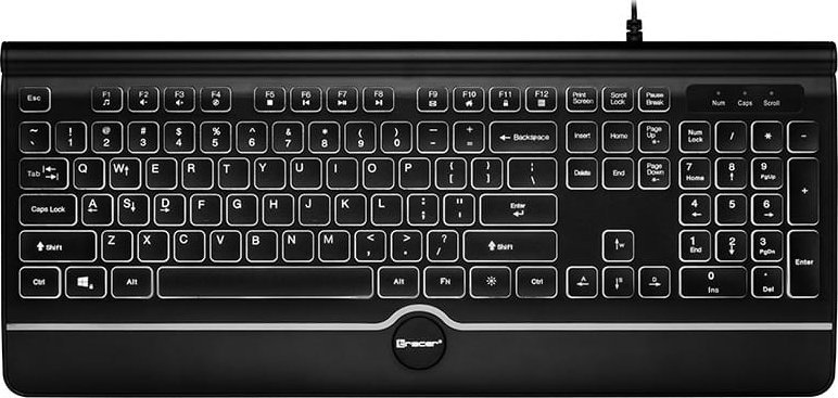 Tastierë TRACER OFIS PRO, USB, ndriçim LED i bardhë, ultra e hollë