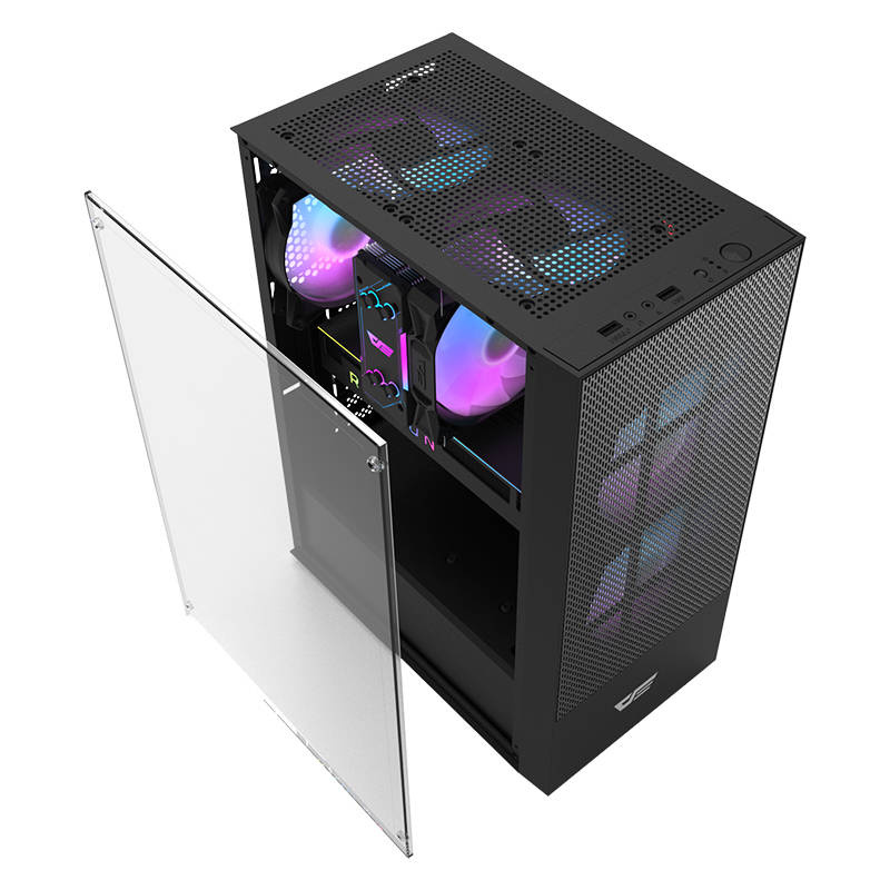 Kutia PC Darkflash A290, ATX Mid Tower, 3 ventilatorë, e zezë