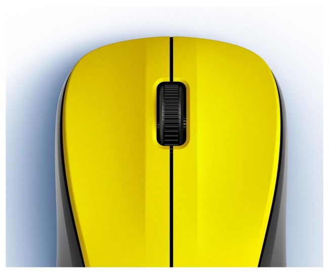 Maus wireless Hama MW-300 V2, optik, 1200 DPI, i verdhë me të zezë