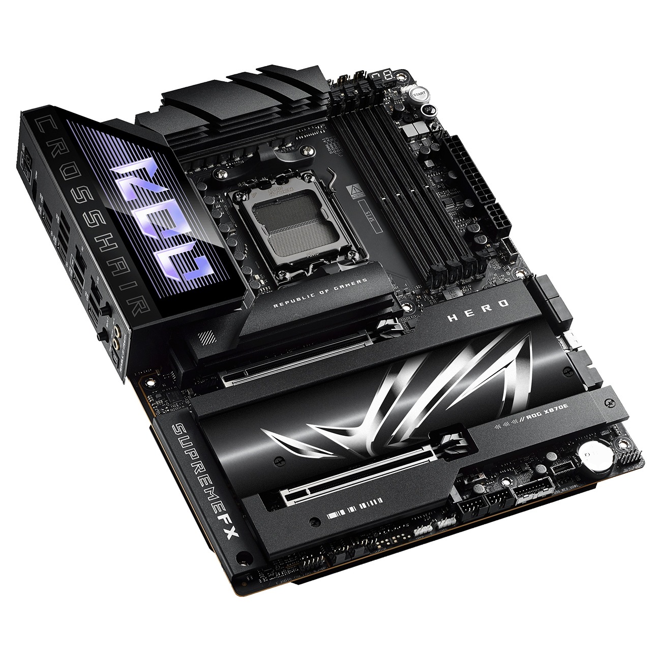 Pllakë amë ASUS ROG Crosshair X870E Hero, Socket AM5, DDR5, ATX, e zezë