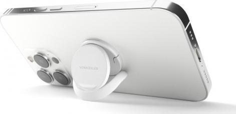 Mbajtëse telefoni Vonmählen Backflip Signature, 3 në 1, për smartphone, argjendi