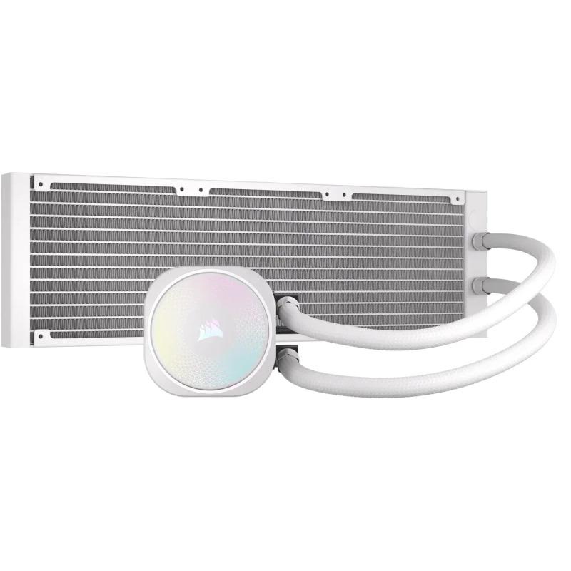 Ftohës ujor CORSAIR NAUTILUS 360 RS ARGB, radiator 360 mm, RS120 ARGB, i bardhë