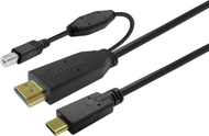 Kabllo USB Vivolink PROUSBCHDMIUSBB7.5, USB C në HDMI, 7.5 m, e zezë
