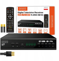 Tuner tokësor Zenwire DVB-T2 001, HEVC H.265, Full HD, i zi