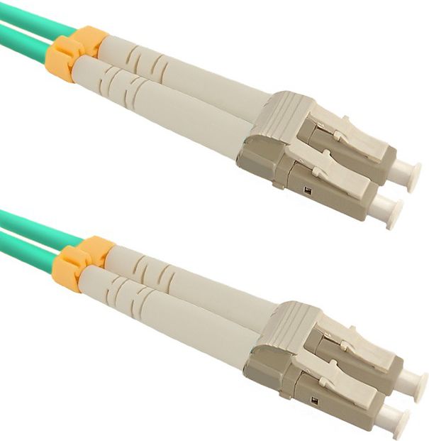 Оптички кабел Qoltec 2x LC/UPC, 50/125 OM4, 1 м