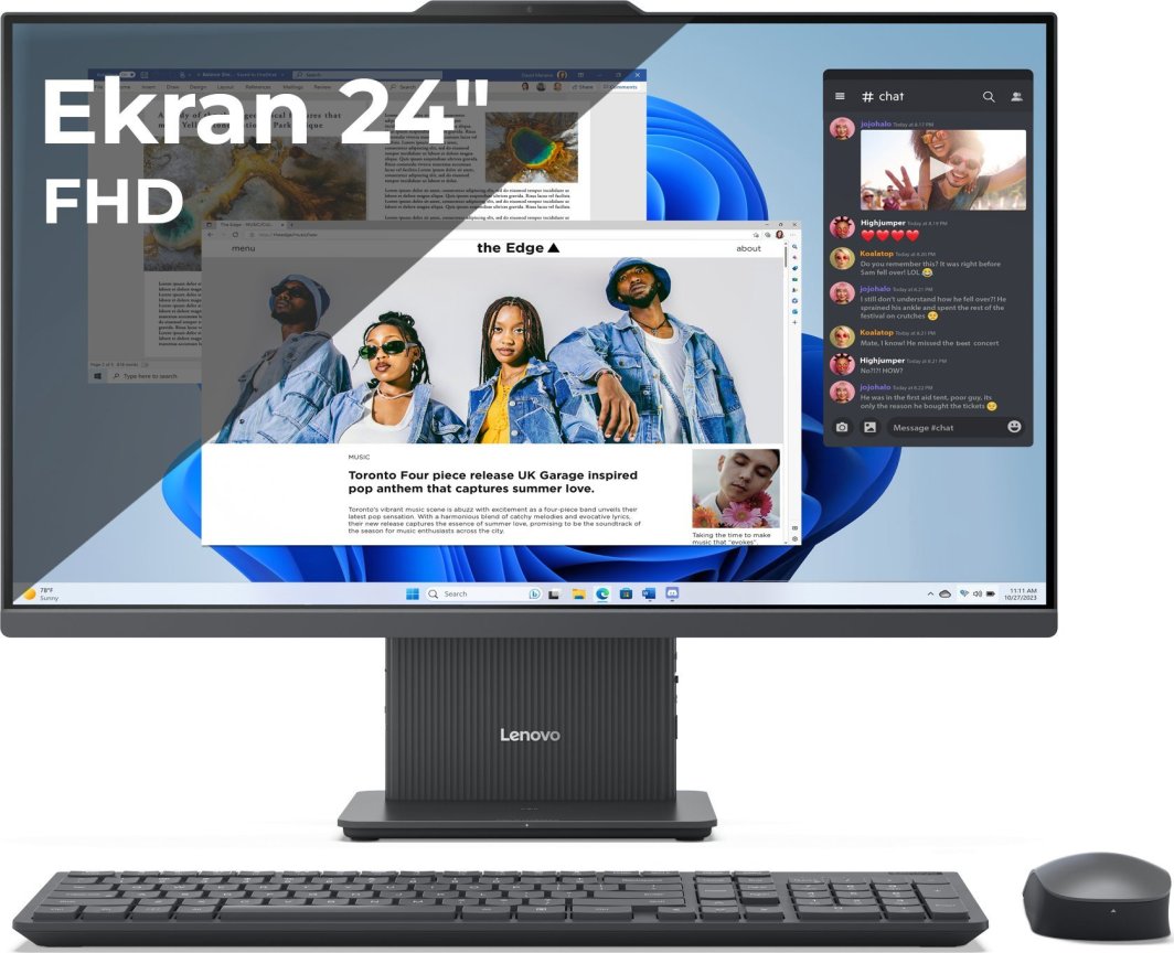 Kompjuter Lenovo IdeaCentre AIO 24IRH9, 24", Intel Core i5-13420H, 16GB RAM, 512GB SSD, i hirtë