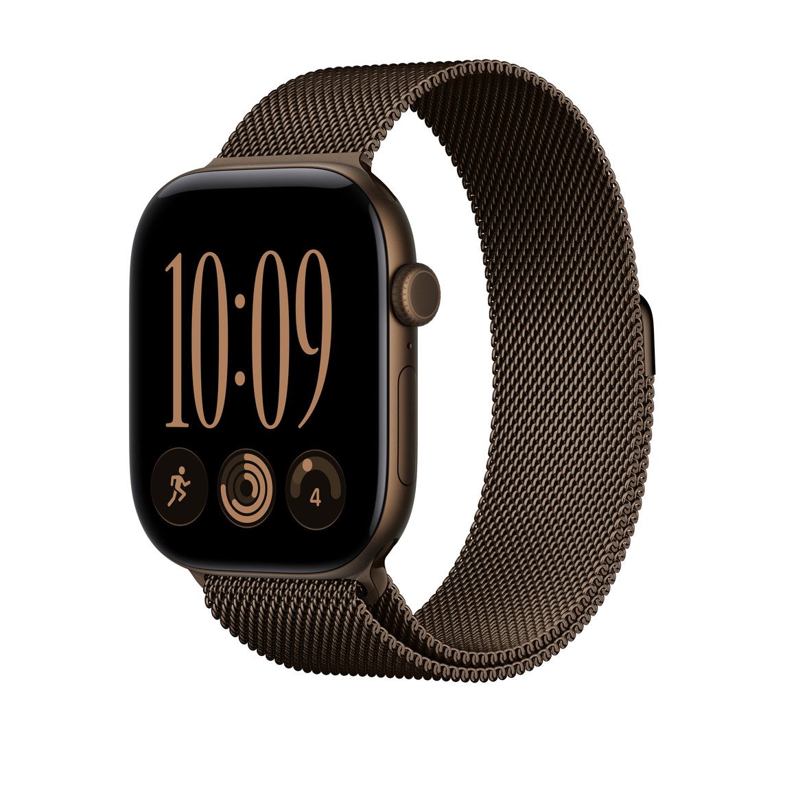 Apple Watch 46mm Dark Bronze Milanese Loop, S/M
