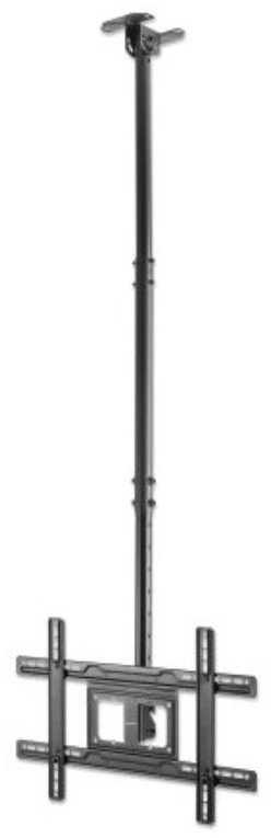 Mbajtëse tavani për televizor Manhattan, 37"-65", lartësi e rregullueshme, metalike, e zezë