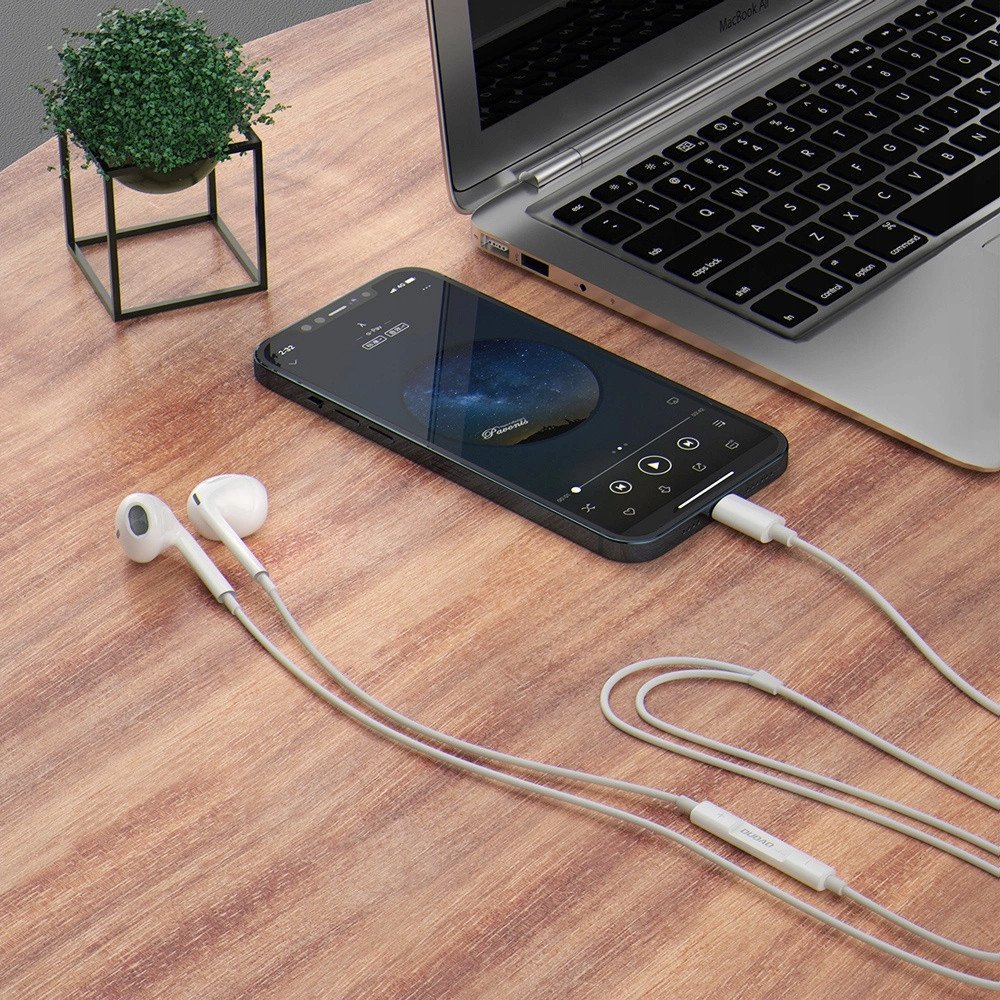 Слушалки in-ear Dudao X14PROT, USB Type C, со микрофон, бели