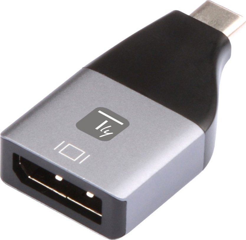 Adapter USB C në DisplayPort iTek IADAP USBC DP4K, 4K 60Hz, i bardhë