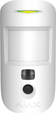 Sensor lëvizjeje Ajax MotionCam, me kamerë, pa tela, i bardhë