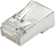 Konektor RJ45 LINDY 62406, STP Cat5e, 8-pin, transparent, set 10 copë