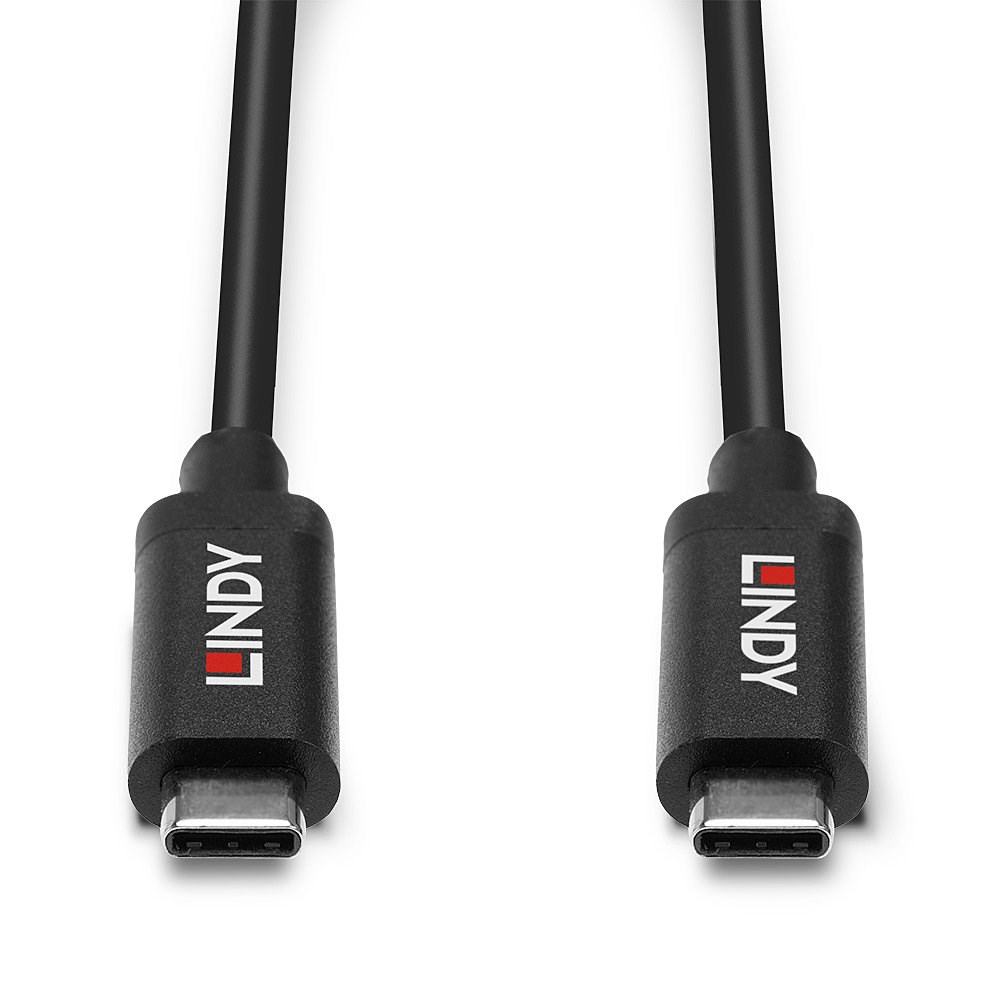 Kabllo LINDY USB 3.2 Gen 2, USB-C në USB-C, 5m, e zezë