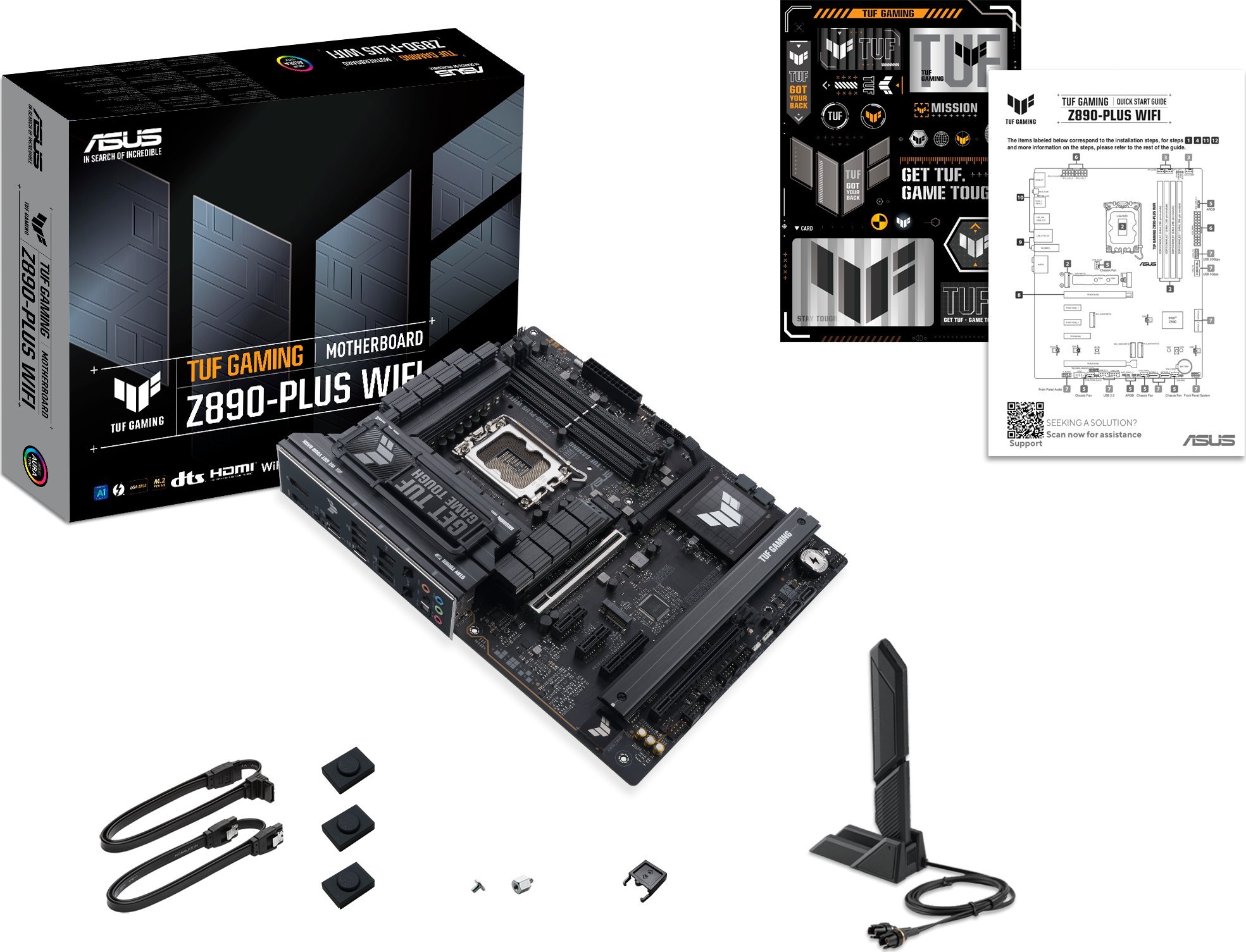 Pllakë amë ASUS TUF Gaming Z890 Plus WiFi, Intel LGA 1851, DDR5, ATX