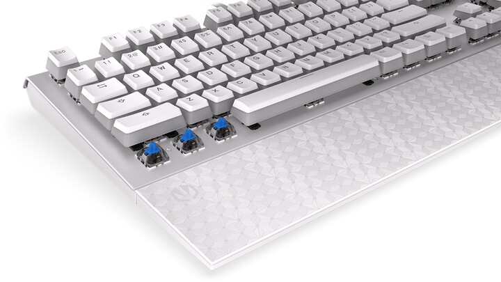 Tastierë Endorfy Omnis Pudding Onyx White Blue, Kailh Blue, US, e bardhë