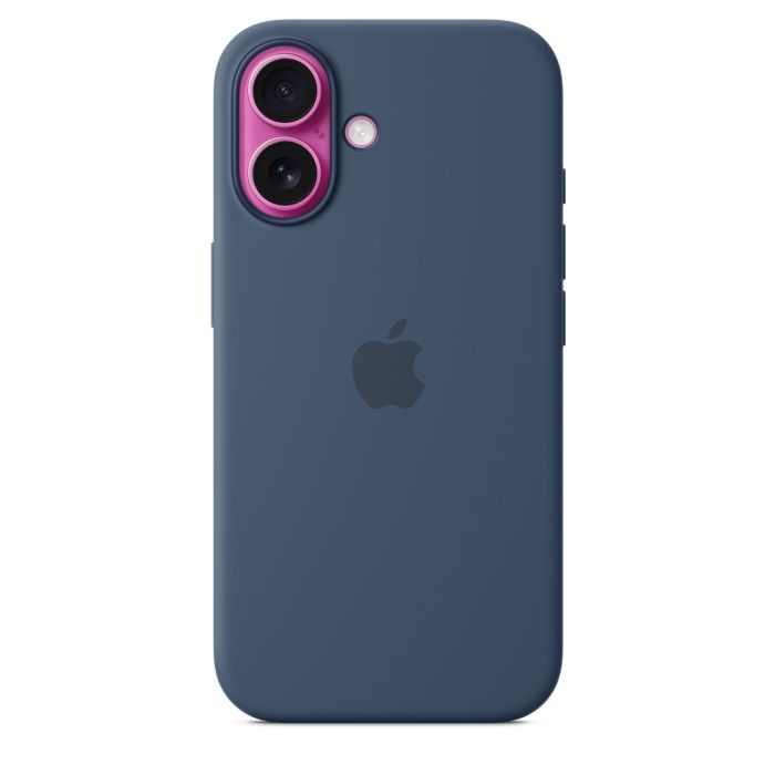 Apple iPhone 16 Silicone Case with MagSafe, Denim 4