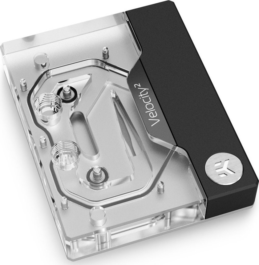 Bllok uji për CPU EKWB Quantum Velocity² AM5, D-RGB, Nickel Plexi, transparent