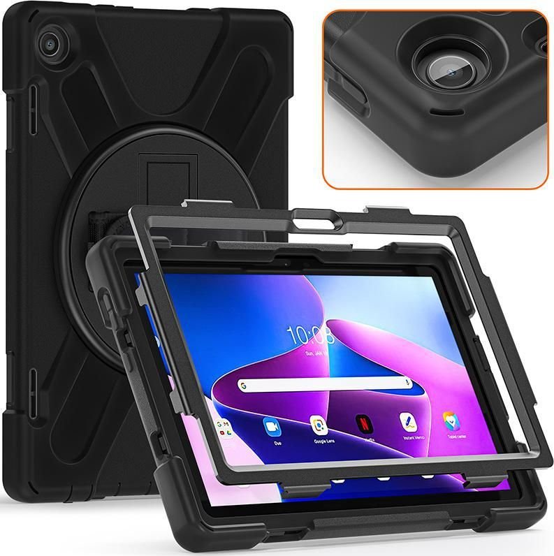 Këllëf tablet eSTUFF AUSTIN Defender ES681906, për Lenovo TAB M10 3rd Gen 10.1", i zi