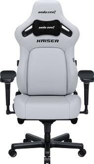 Karrige gaming AndaSeat Kaiser 4 Series, L, lëkurë PVC premium, e bardhë