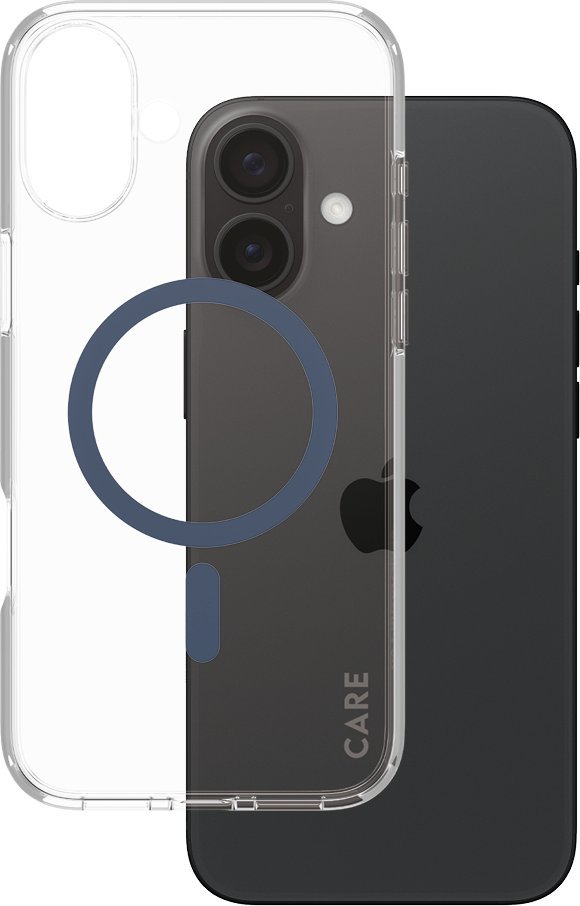 Mbrojtëse telefoni PanzerGlass Flagship Case, MagSafe, për iPhone 16 Plus, transparente blu