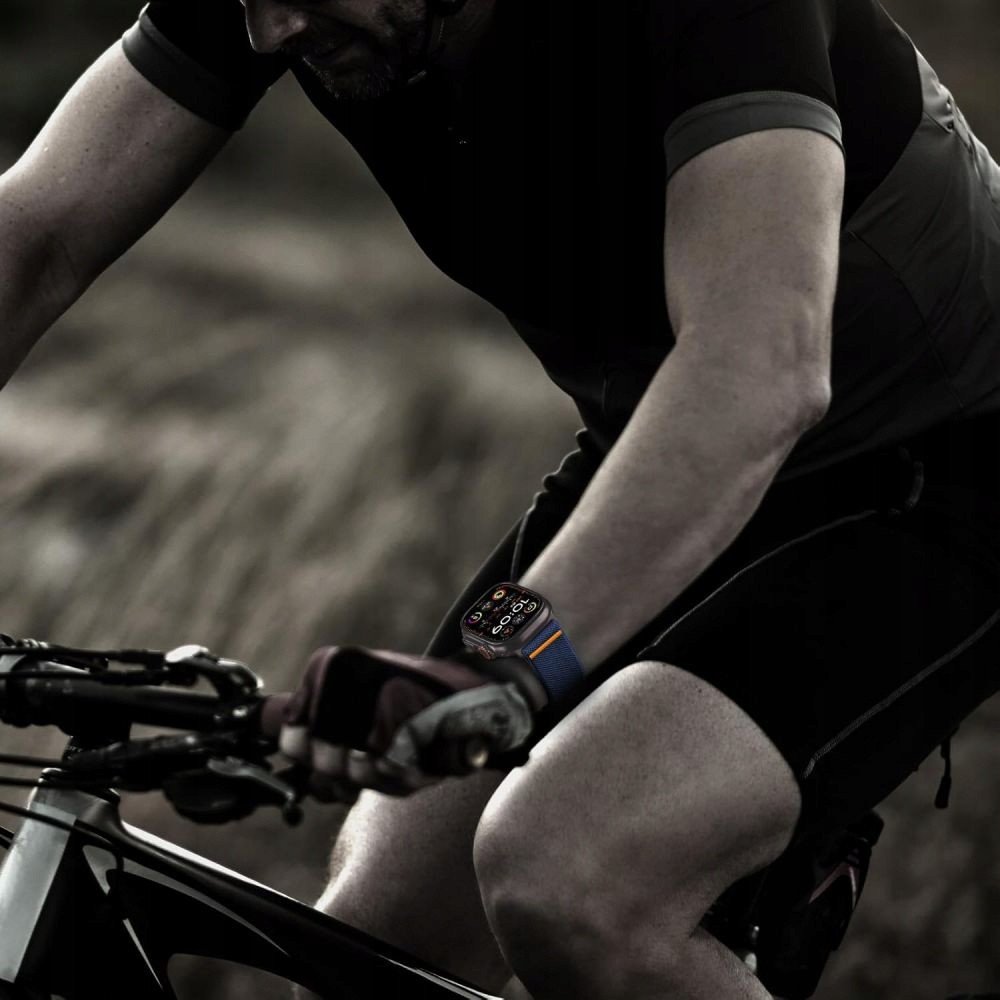 Rrip ore Tech-Protect Nylon Clasp për Apple Watch Series 5-10 SE Ultra, 44-49mm, navy