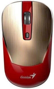 Безжичен глушец Genius NX-7125, 1200 DPI, оптички, црвено-златен