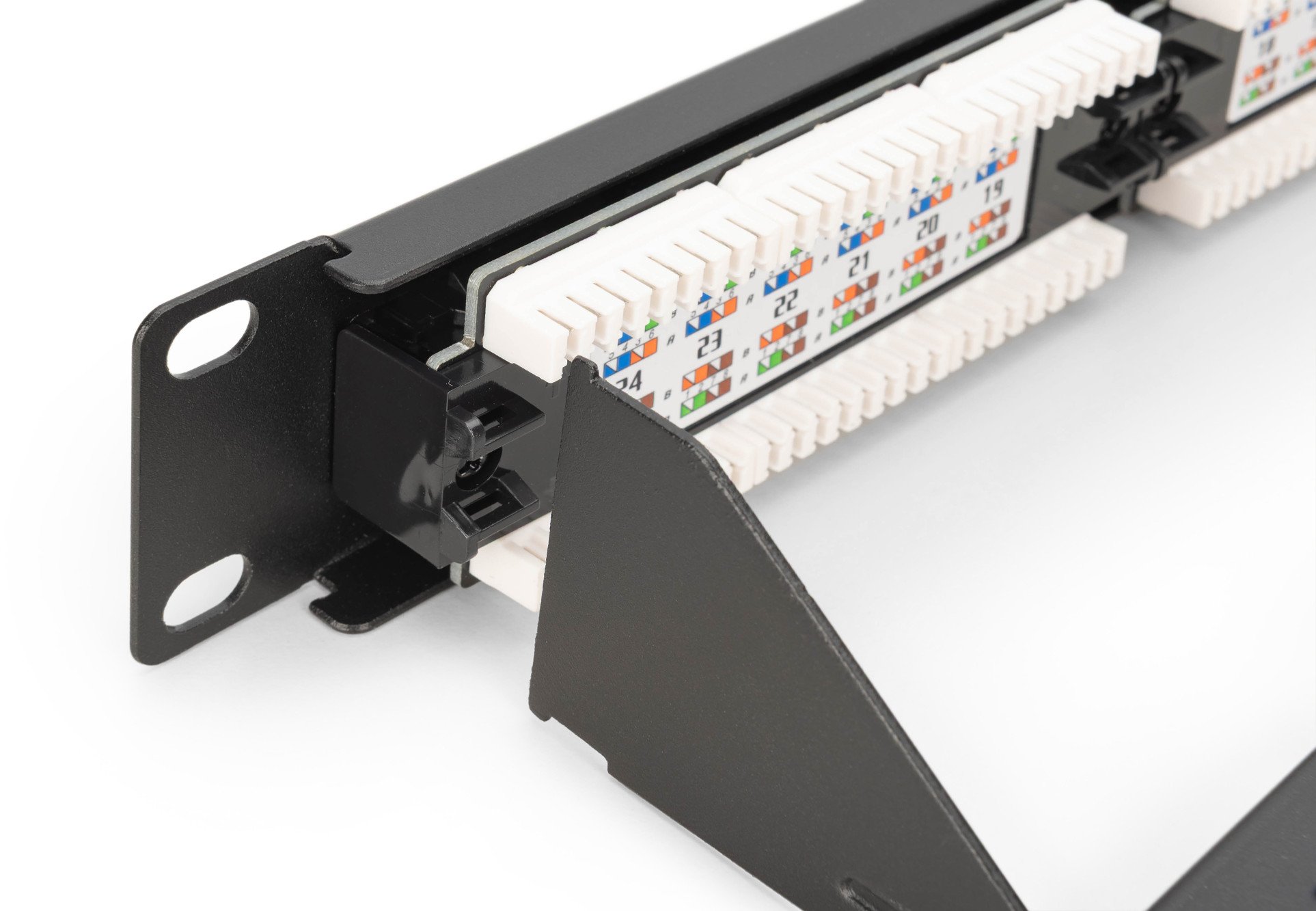 Пач панел Digitus CAT 6 Class E, 24 порти, 19\", неекраниран