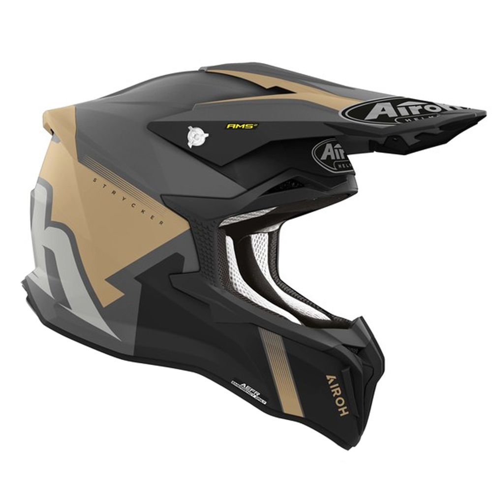 Helmetë motokrosi Airoh Strycker Blazer, madhësia XL, ari