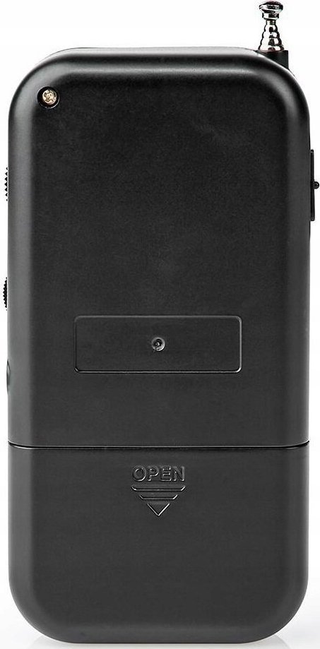 Radio portative Slim Pocket FM AM, dalja 3.5mm për kufje, me bateri AAA, e zezë