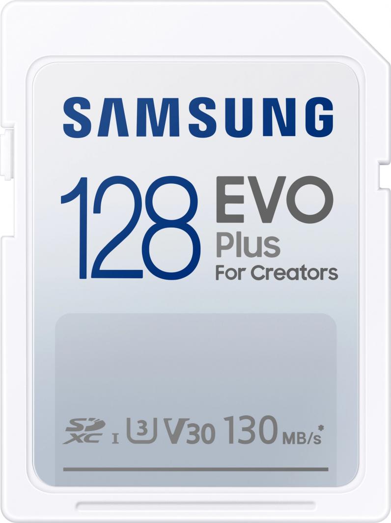 Kartë memorie Samsung EVO Plus 2021, UHS-I / U3, Class 10, SDXC, 128 GB