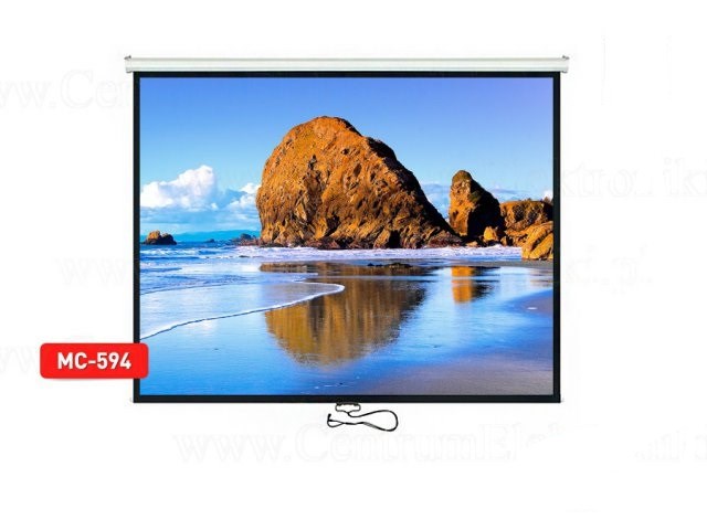 Ekran projektori Maclean MC-594, 100", format 4:3, Matte White