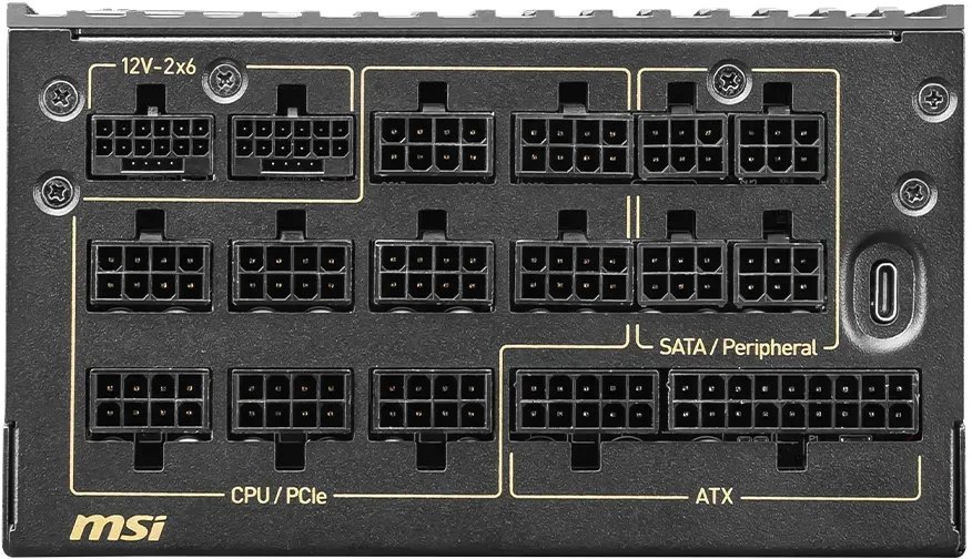 Burim energjie MSI MEG Ai1600T PCIE5, 1600W, ATX 3.1, i zi