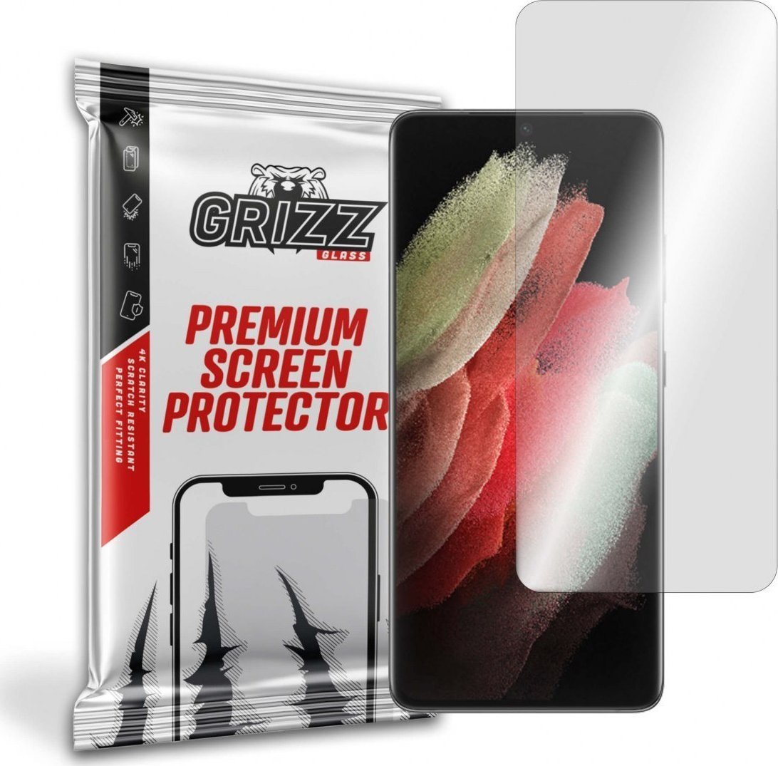 Mbrojtëse ekrani GrizzGlass Hydrogel për Samsung Galaxy S21 Ultra 5G, fleksibël, transparente